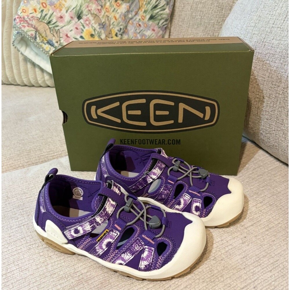 Keen Knotch Creek Girls Size 4 Tillandsia Purple Hiking Slip On Shoes NIB